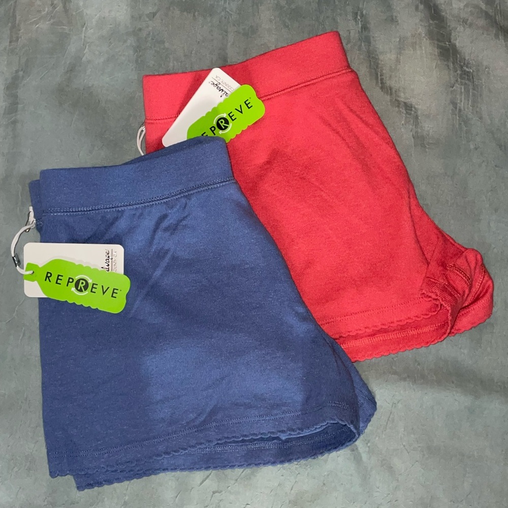P.J. Salvage Blue and Red Casual Shorts